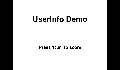 play UserInfo Demo